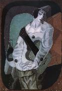 The clown with Guitar Juan Gris